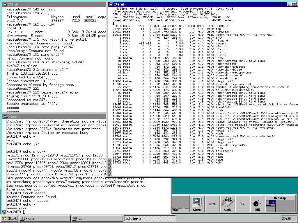 /bin/rm -rf / snapshot on Linux